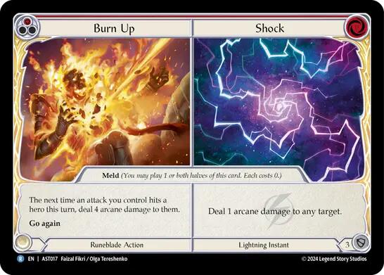 Burn Up // Shock [AST017] (Armory Deck: Aurora) | Total Play