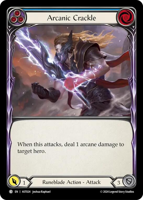 Arcanic Crackle (Blue) [AST024] (Armory Deck: Aurora) | Total Play