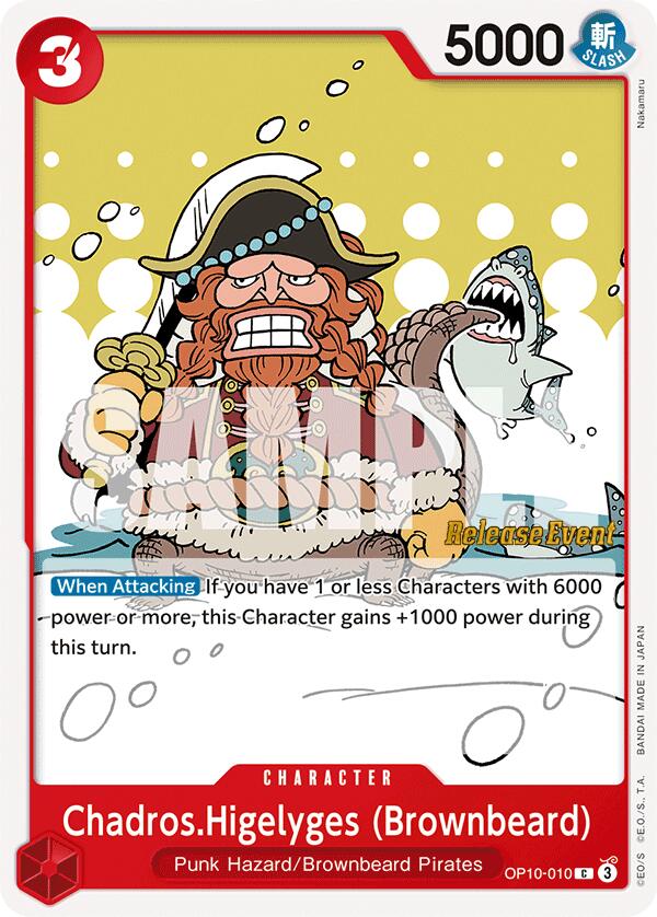 Chadros.Higelyges (Brownbeard) [Royal Blood Release Event Cards] | Total Play