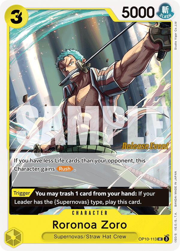 Roronoa Zoro [Royal Blood Release Event Cards] | Total Play