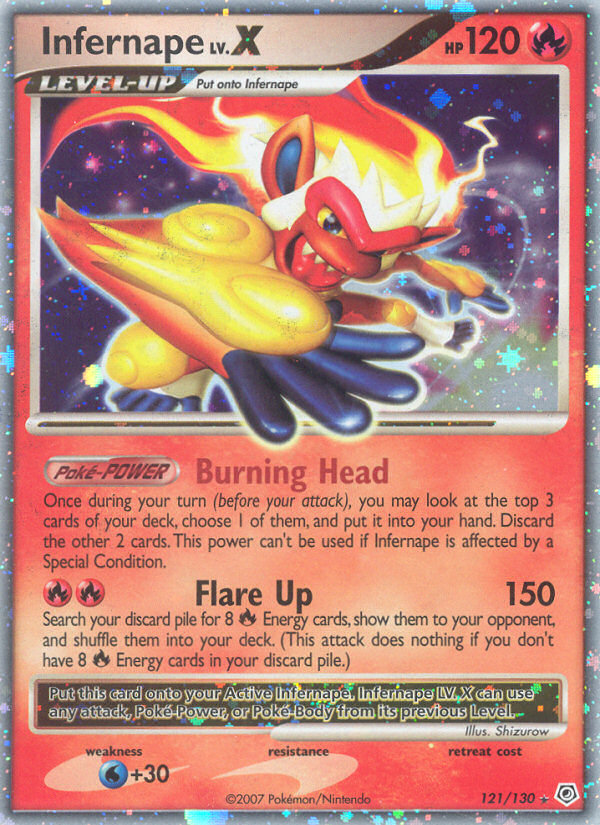 Infernape LV.X (121/130) [Diamond & Pearl: Base Set] | Total Play