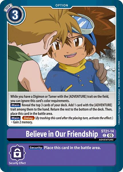 Believe in Our Friendship [ST21-14] [Starter Deck: Hero of Hope] | Total Play