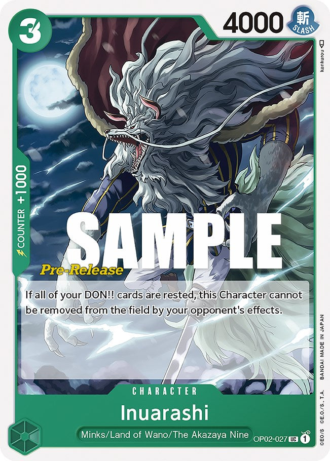 Inuarashi [Paramount War Pre-Release Cards] | Total Play