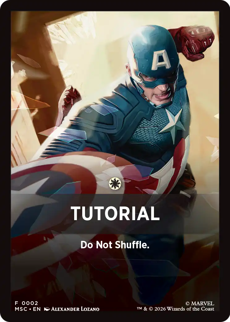 Tutorial Theme Card (0002) [Marvel Super Heroes Commander] | Total Play