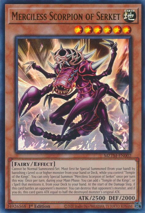 Merciless Scorpion of Serket [MZTM-EN002] Ultra Rare | Total Play