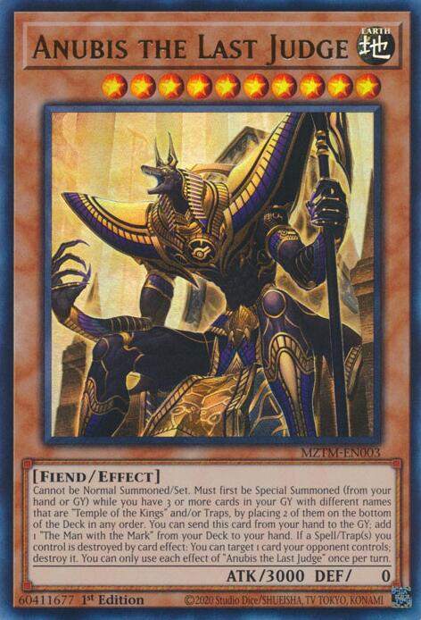 Anubis the Last Judge [MZTM-EN003] Ultra Rare | Total Play