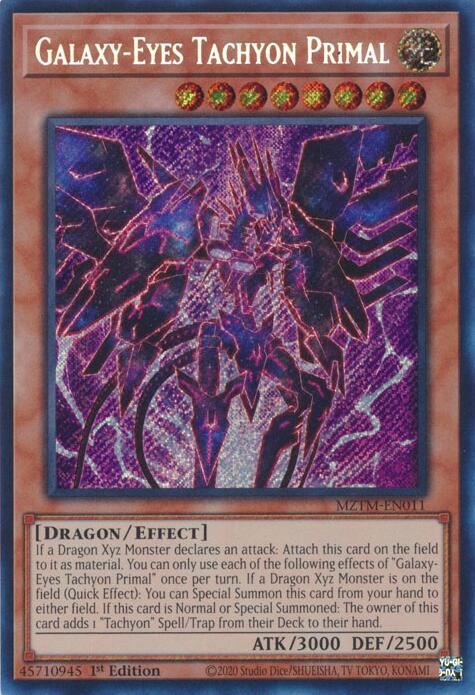 Galaxy-Eyes Tachyon Primal [MZTM-EN011] Secret Rare | Total Play