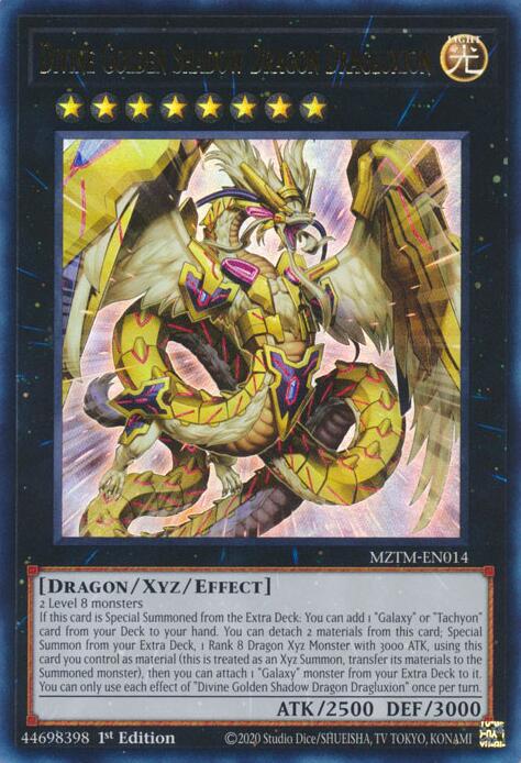 Divine Golden Shadow Dragon Dragluxion [MZTM-EN014] Ultra Rare | Total Play