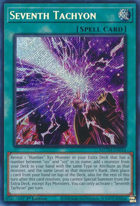 Seventh Tachyon [MZTM-EN016] Secret Rare | Total Play