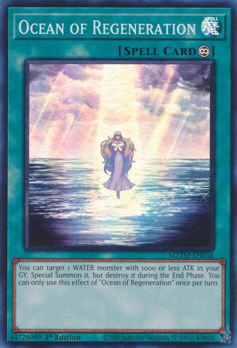 Ocean of Regeneration [MZTM-EN036] Super Rare | Total Play