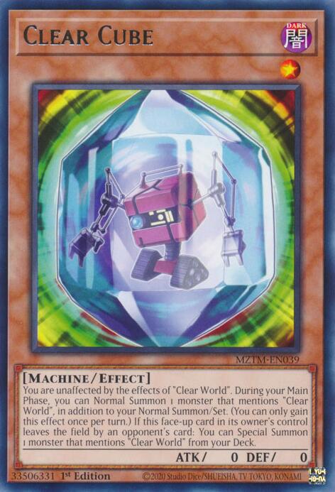 Clear Cube [MZTM-EN039] Rare | Total Play