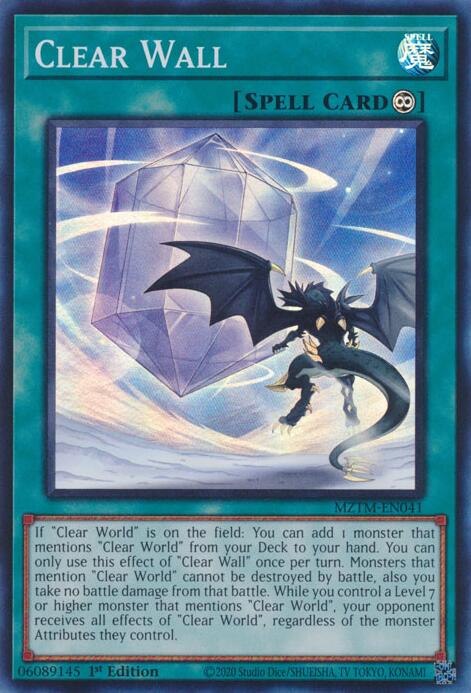 Clear Wall [MZTM-EN041] Super Rare | Total Play