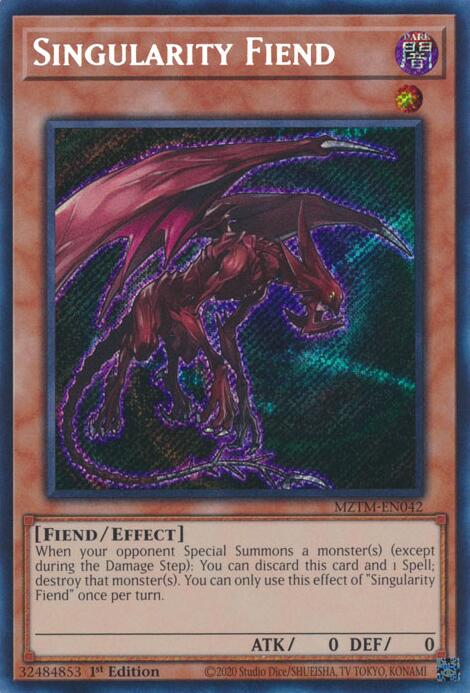 Singularity Fiend [MZTM-EN042] Secret Rare | Total Play