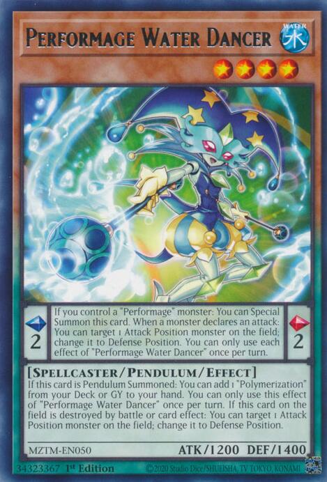 Performage Water Dancer [MZTM-EN050] Rare | Total Play