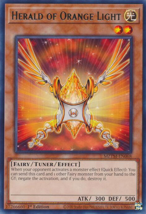 Herald of Orange Light [MZTM-EN068] Rare | Total Play