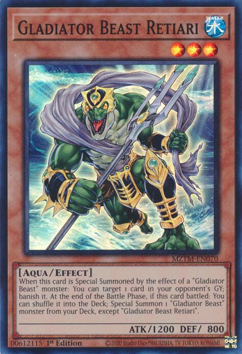 Gladiator Beast Retiari [MZTM-EN070] Super Rare | Total Play