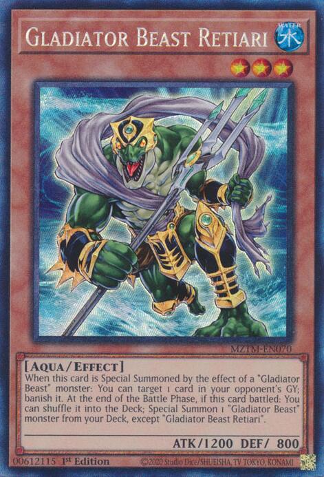Gladiator Beast Retiari (Collector's Rare) [MZTM-EN070] Collector's Rare | Total Play