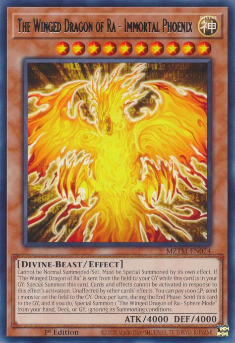 The Winged Dragon of Ra - Immortal Phoenix [MZTM-EN074] Rare | Total Play
