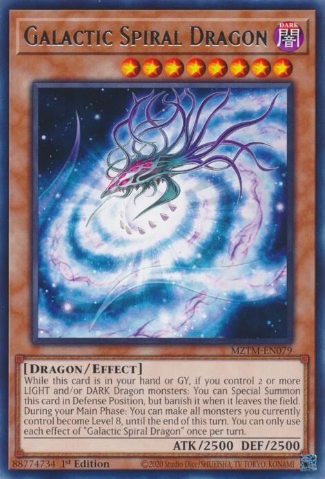 Galactic Spiral Dragon [MZTM-EN079] Rare | Total Play