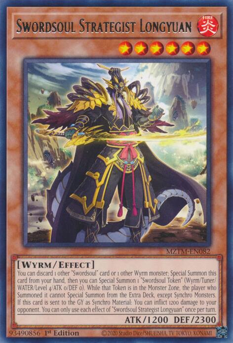 Swordsoul Strategist Longyuan [MZTM-EN082] Rare | Total Play