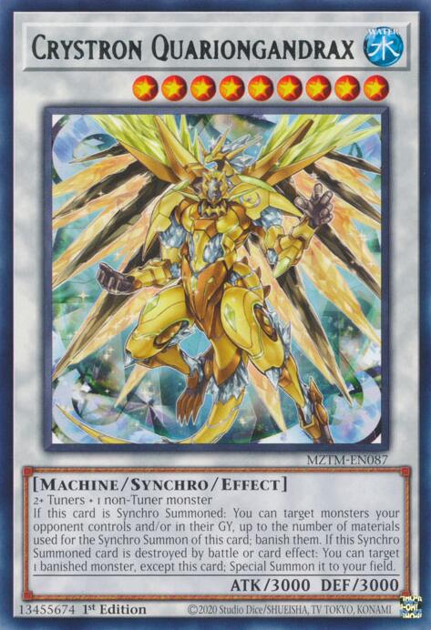 Crystron Quariongandrax [MZTM-EN087] Rare | Total Play
