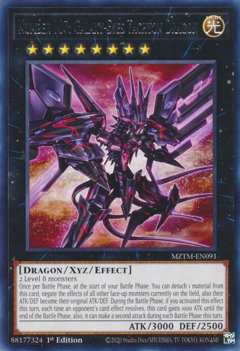 Number 107: Galaxy-Eyes Tachyon Dragon [MZTM-EN091] Rare | Total Play