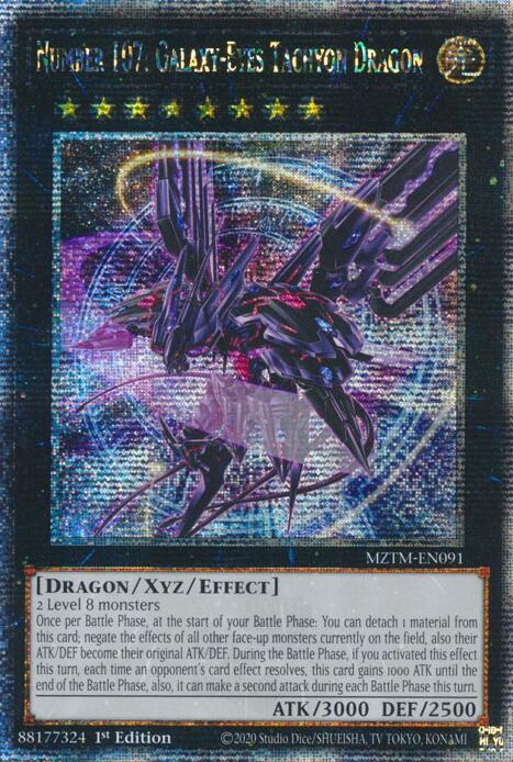 Number 107: Galaxy-Eyes Tachyon Dragon (Quarter Century Secret Rare) [MZTM-EN091] Quarter Century Secret Rare | Total Play