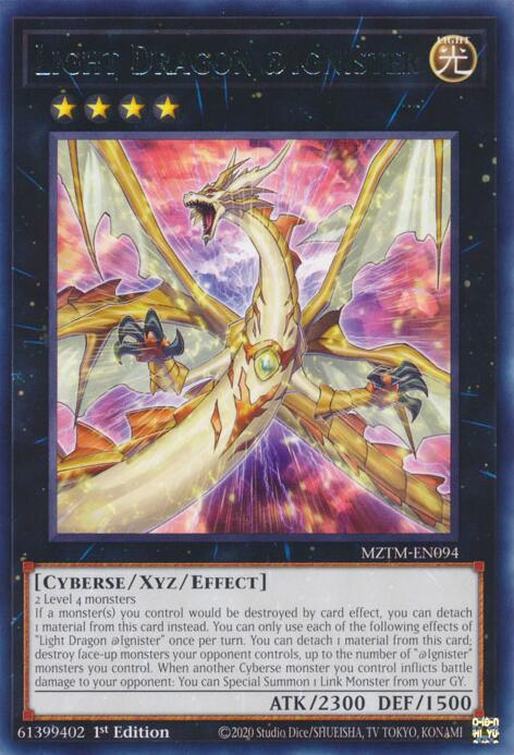 Light Dragon @Ignister [MZTM-EN094] Rare | Total Play