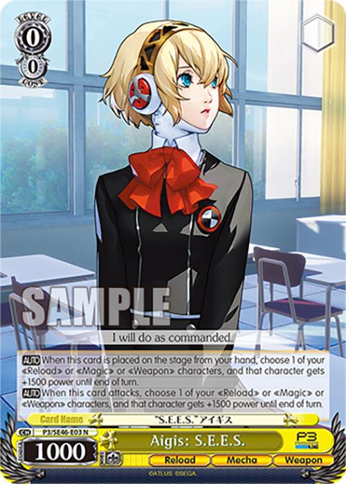 Aigis: S.E.E.S. (P3/SE46-E03N) [Persona 3 Reload Premium Booster] | Total Play