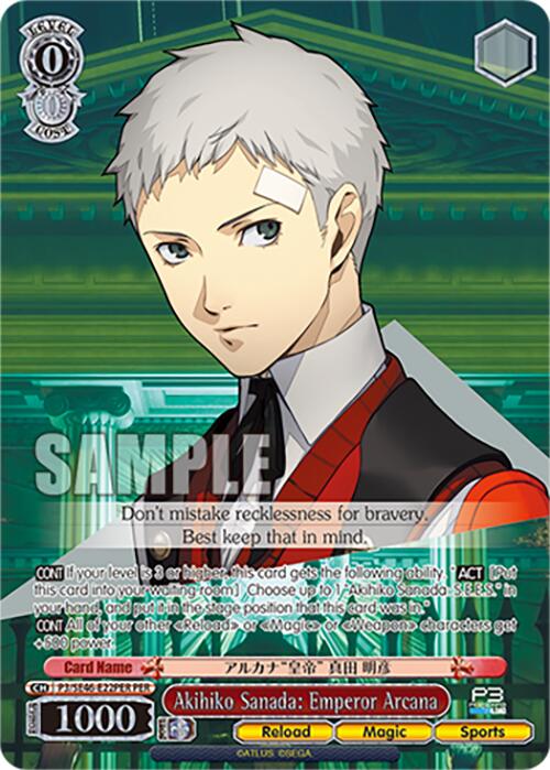 Akihiko Sanada: Emperor Arcana (P3/SE46-E22PERPER) [Persona 3 Reload Premium Booster] | Total Play