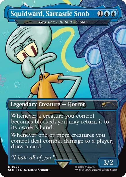 Squidward, Sarcastic Snob - Grazilaxx, Illithid Scholar [Secret Lair Drop Series] | Total Play