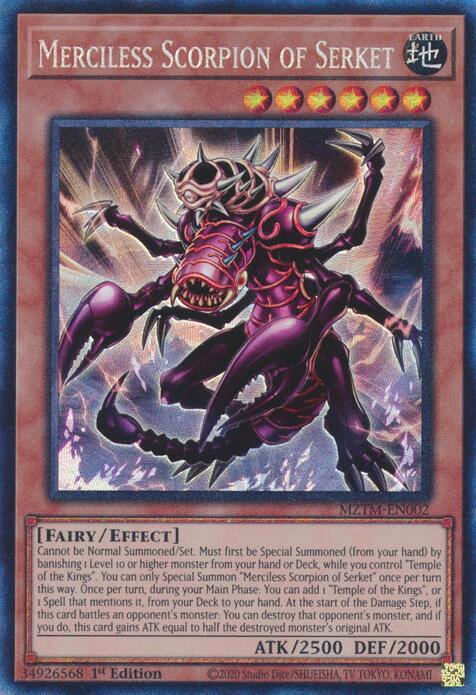 Merciless Scorpion of Serket (Collector's Rare) [MZTM-EN002] Ultra Rare | Total Play