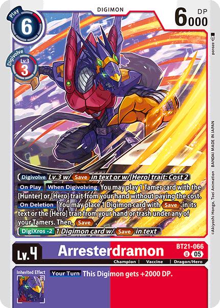 Arresterdramon [BT21-066] [World Convergence] | Total Play