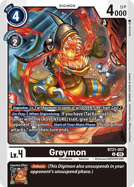 Greymon [BT21-057] [World Convergence] | Total Play