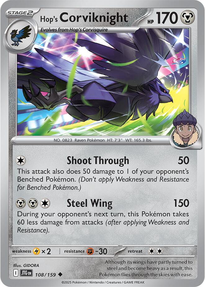 Hop's Corviknight (108/159) [Scarlet & Violet: Journey Together] | Total Play