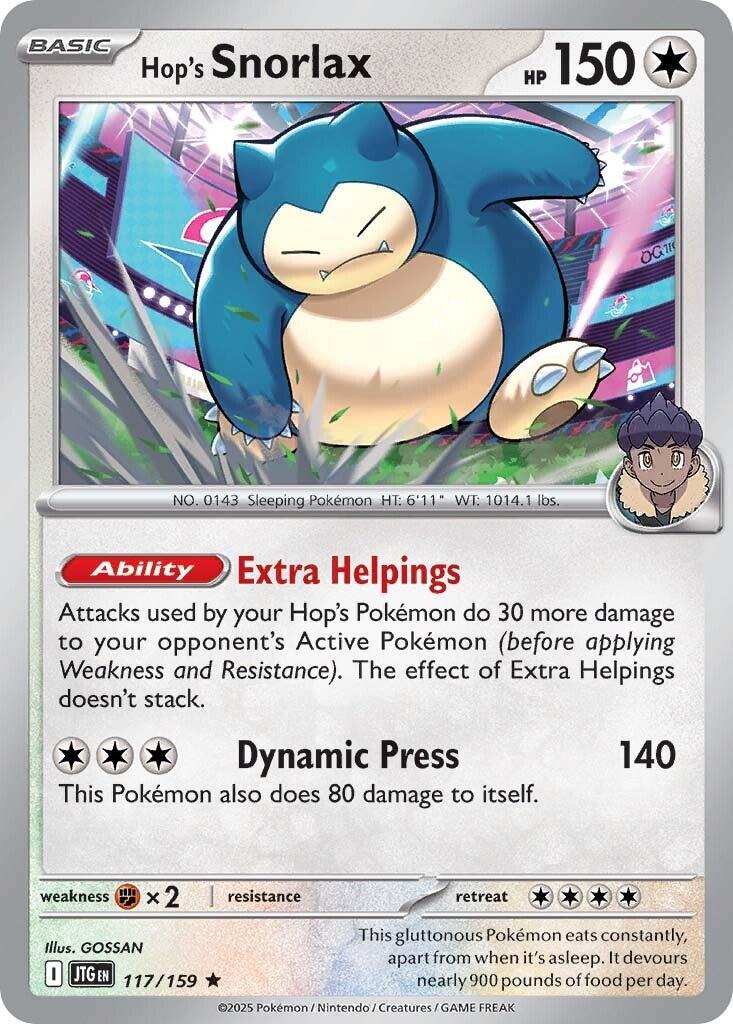 Hop's Snorlax (117/159) [Scarlet & Violet: Journey Together] | Total Play