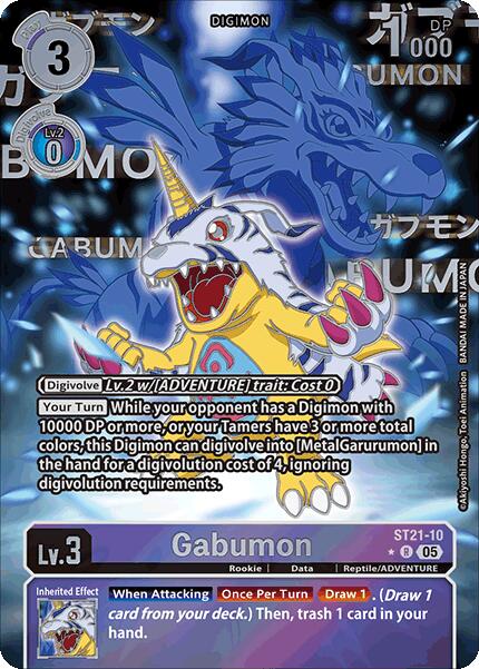 Gabumon [ST21-10] (Rare Pull) [Starter Deck: Hero of Hope] | Total Play