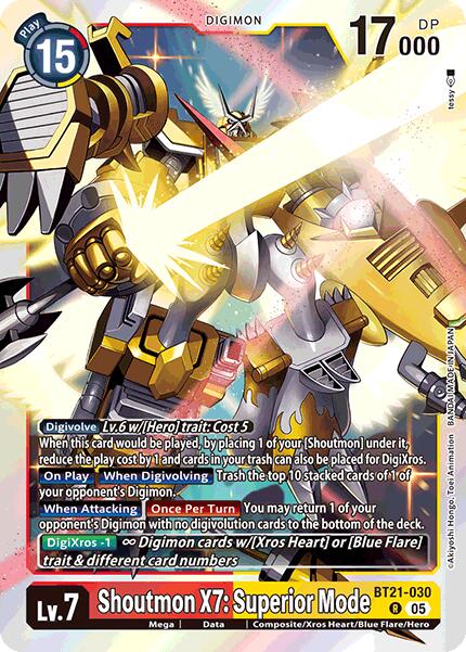 Shoutmon X7: Superior Mode [BT21-030] [World Convergence] | Total Play