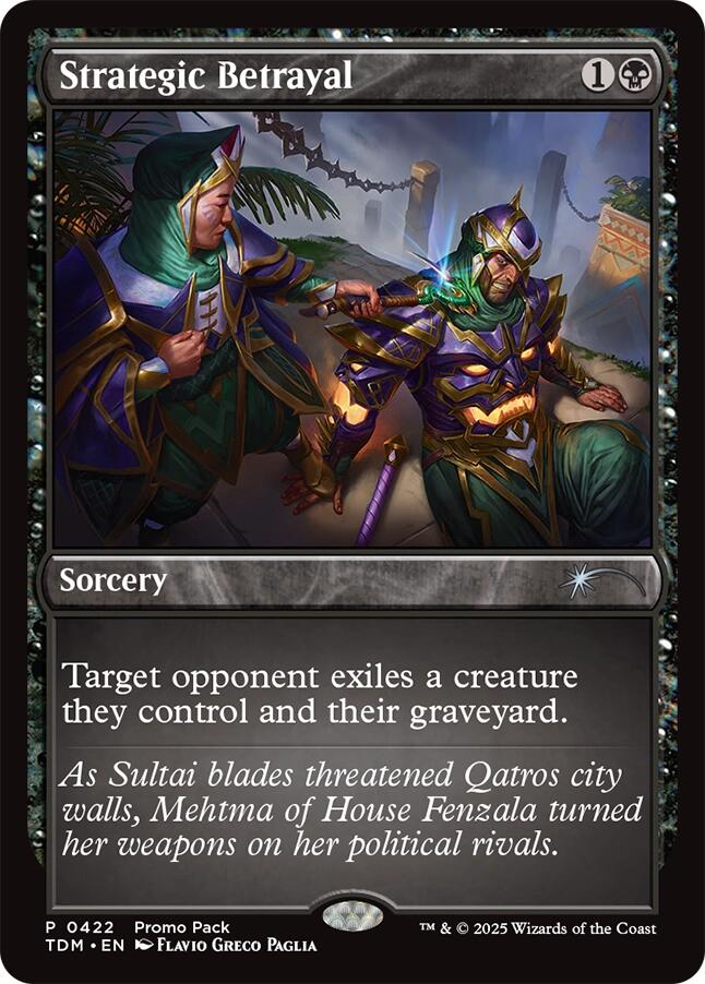 Strategic Betrayal [Tarkir: Dragonstorm Promos] | Total Play