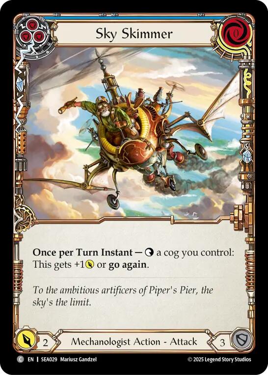 Sky Skimmer (Blue) [SEA029] (High Seas)  Rainbow Foil | Total Play