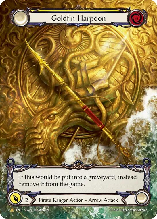 Goldfin Harpoon (Marvel) (Golden) [SEA093] (High Seas)  Cold Foil | Total Play