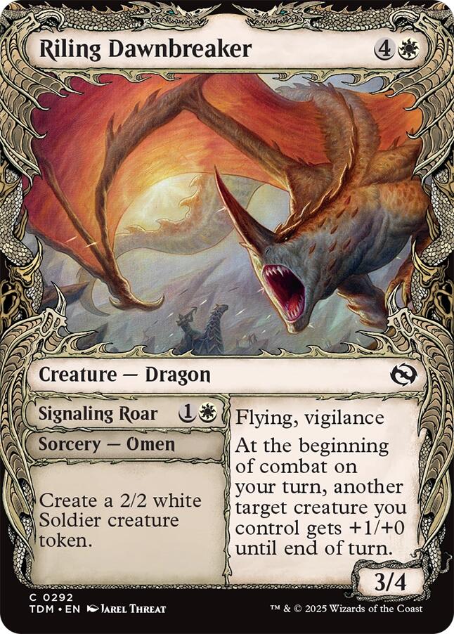 Riling Dawnbreaker (Showcase) [Tarkir: Dragonstorm] | Total Play