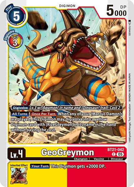 GeoGreymon [BT21-042] [World Convergence] | Total Play