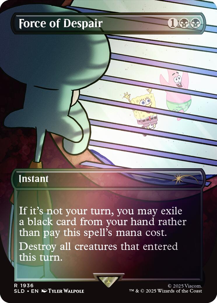 Force of Despair (Rainbow Foil) [Secret Lair Drop Series] | Total Play