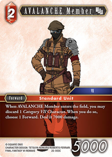 AVALANCHE Member [Tears of the Planet] | Total Play