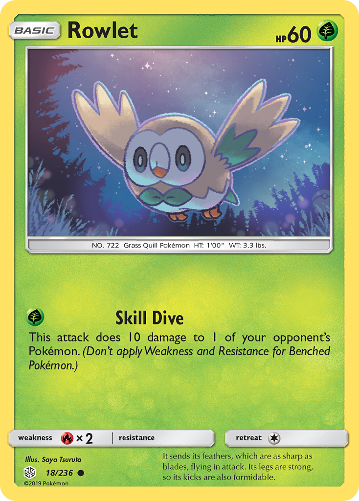 Rowlet (18/236) [Sun & Moon: Cosmic Eclipse] | Total Play