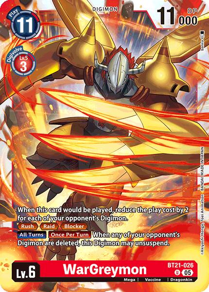 WarGreymon [BT21-026] [World Convergence] | Total Play