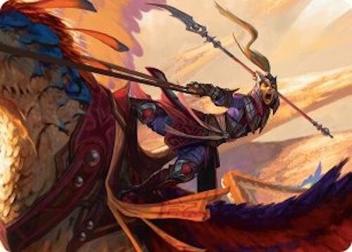Dragonback Lancer Art Card (3/54) [Tarkir: Dragonstorm Art Series] | Total Play