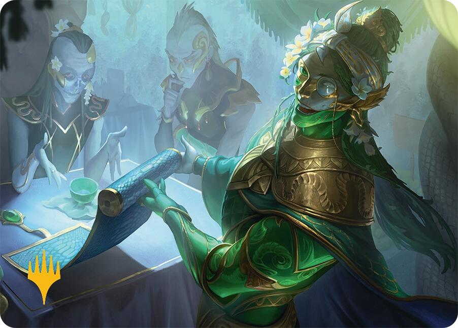 Sibsig Appraiser Art Card (8/54) (Gold-Stamped Signature) [Tarkir: Dragonstorm Art Series] | Total Play