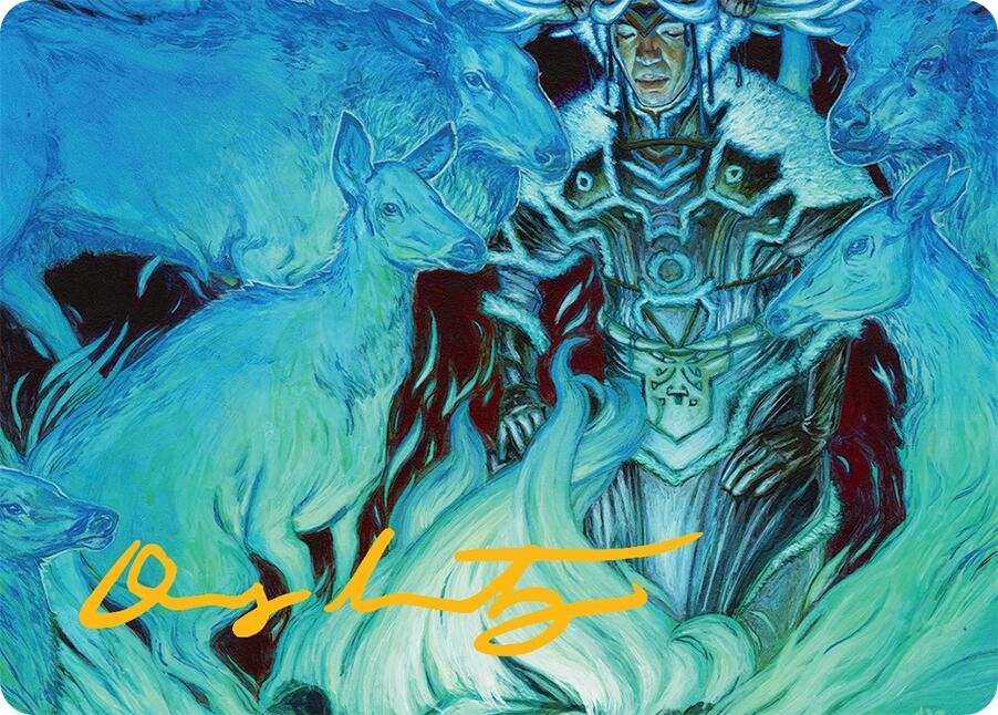 Unending Whisper Art Card (9/54) (Gold-Stamped Signature) [Tarkir: Dragonstorm Art Series] | Total Play